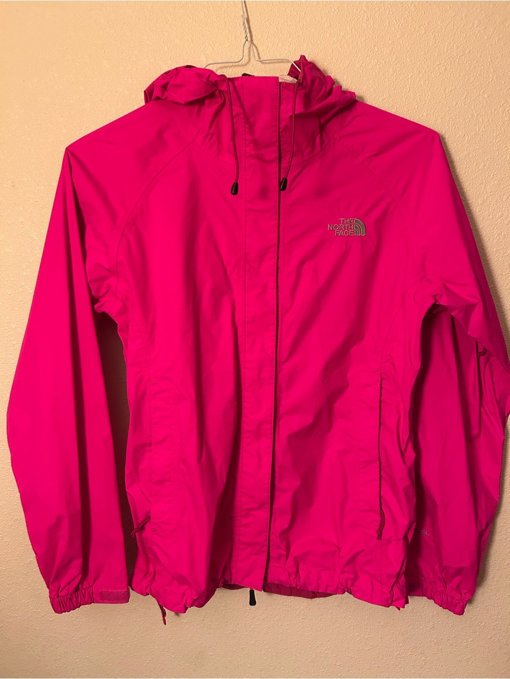The North Face Women's Hot Pink Hooded Shell Jacket